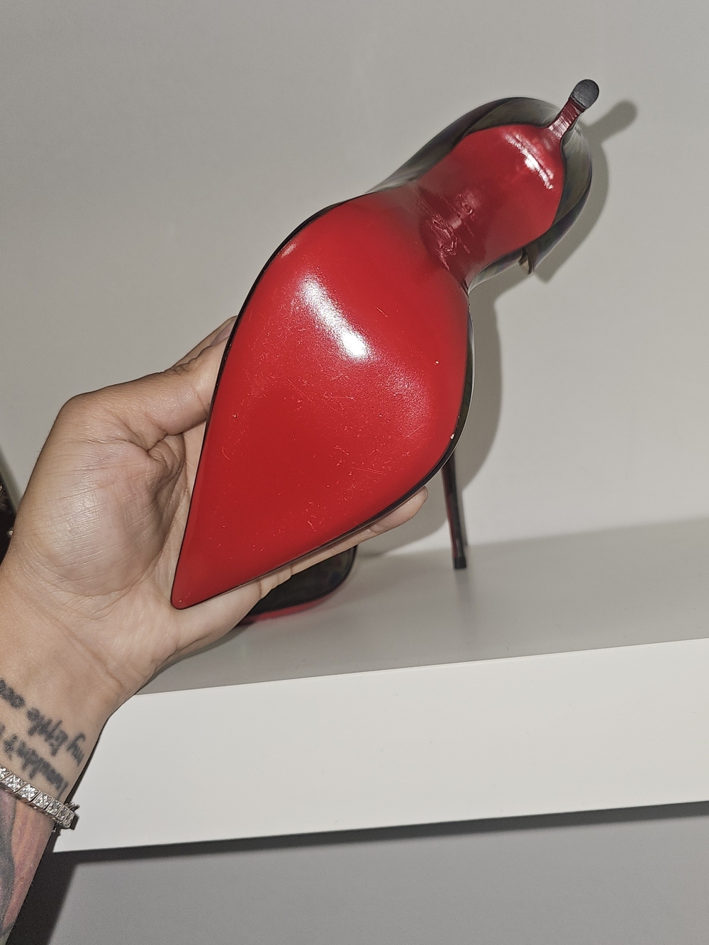 RARE Christian Louboutin Iriza 120mm Iridescent Stellar - Picture 15 of 16